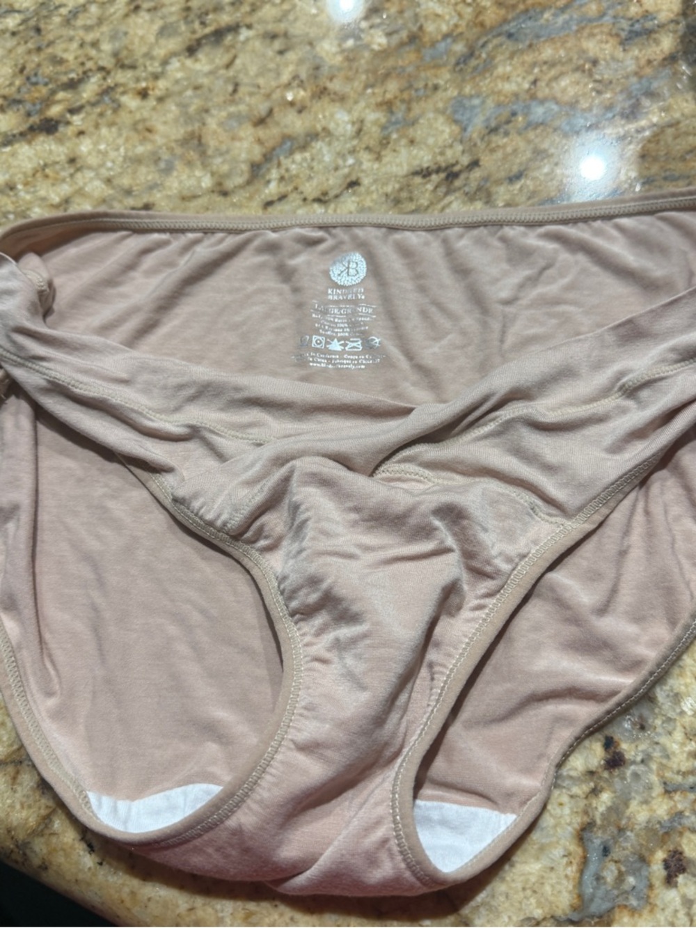 Kindred Bravely Nude High-Cut Microfiber Brief large